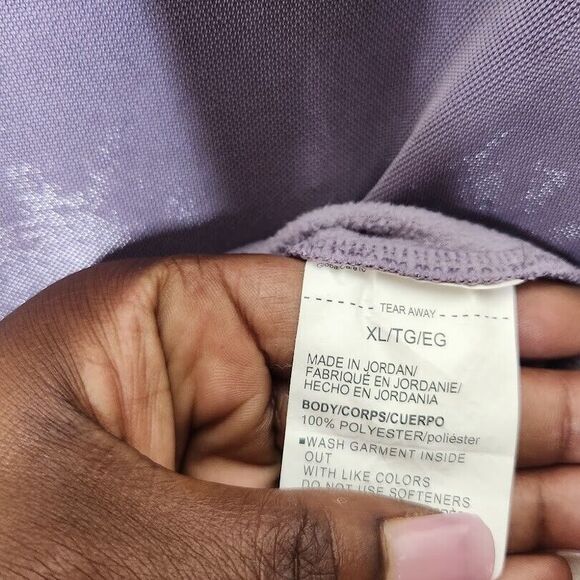 Under Armour Synthetic Fleece Sweatshirt Women XL Purple Long Sleeve Mock Neck - Picture 6 of 7